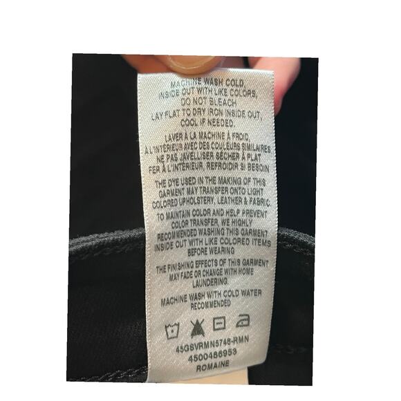 Joe's jeans Romaine high rise skinny ankle black size 28 - Picture 5 of 7